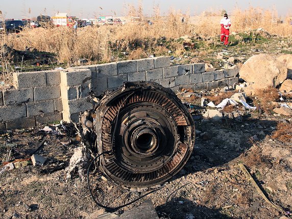 Le Boeing ukrainien a été abattu en raison d'une erreur de réglage de radar, selon un rapport iranien (archives). © KEYSTONE/EPA/ABEDIN TAHERKENAREH