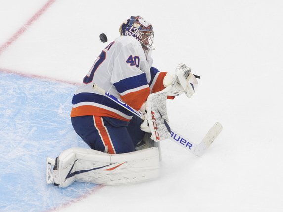 Semyon Varlamov a effectué 36 arrêts mardi face au Lightning © KEYSTONE/AP/JASON FRANSON
