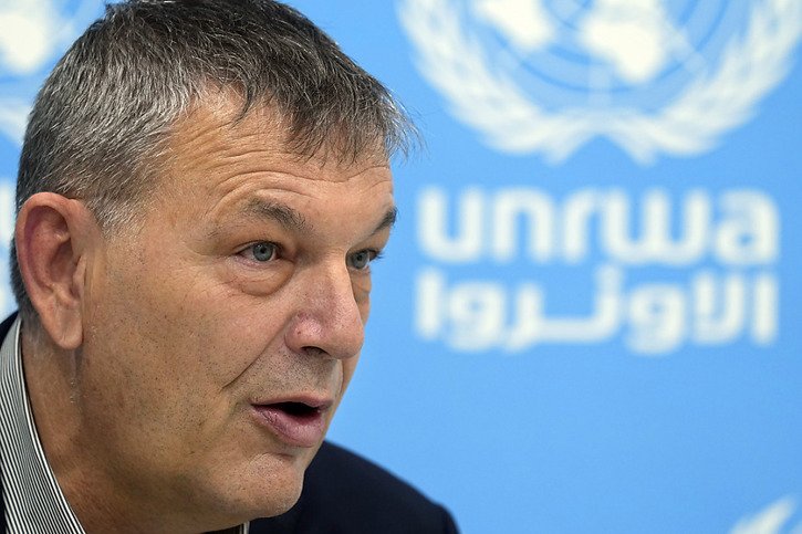 Le chef de l'UNRWA Philippe Lazzarini a réclamé aux membres du Conseil de sécurité une enquête indépendante (archives). © KEYSTONE/AP/BILAL HUSSEIN