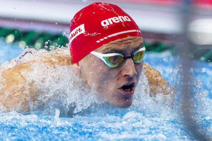 Marius Toscan s'est qualifié pour la finale du 400 m 4 nages à Belgrade © KEYSTONE/PATRICK B. KRAEMER