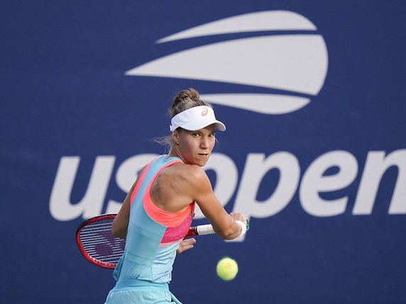 Viktorija Golubic en demi-finale à Lyon. © KEYSTONE/AP/FRANK FRANKLIN