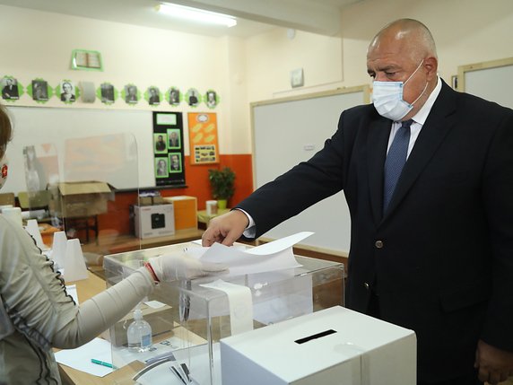 Le parti du Premier ministre conservateur Boïko Borissov arrive en tête des législatives en Bulgarie avec environ 25% des voix, selon des sondages partiels. © KEYSTONE/EPA/GOVERNMENT PRESS OFFICE HANDOUT