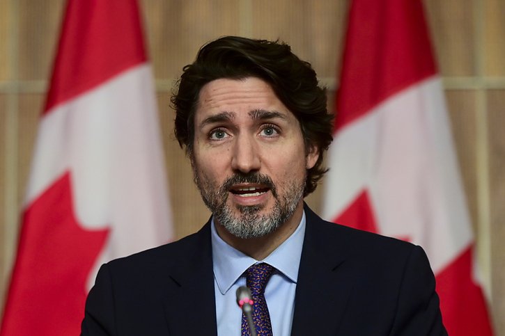 Le gouvernement du Premier ministre canadien Justin Trudeau a survécu lundi à un vote de défiance sur le budget (archives). © KEYSTONE/AP/Sean Kilpatrick