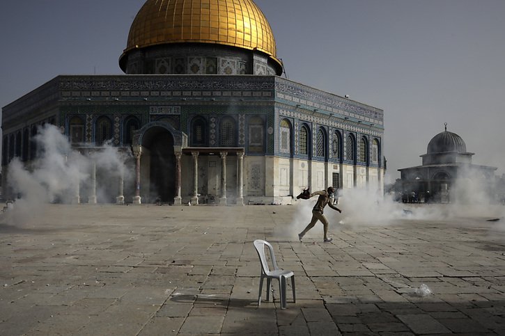 Plus de 500 personnes ont été blessées ce lundi, selon le Croissant-Rouge palestinien. © KEYSTONE/AP/Mahmoud Illean