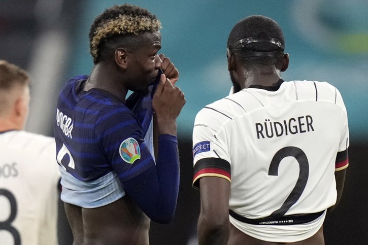 Pogba et Rüdiger s'expliquent © KEYSTONE/AP/Matthias Schrader
