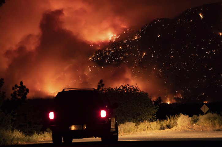 Plus de 180 incendies ravagent la Colombie-Britannique. © KEYSTONE/AP/DARRYL DYCK
