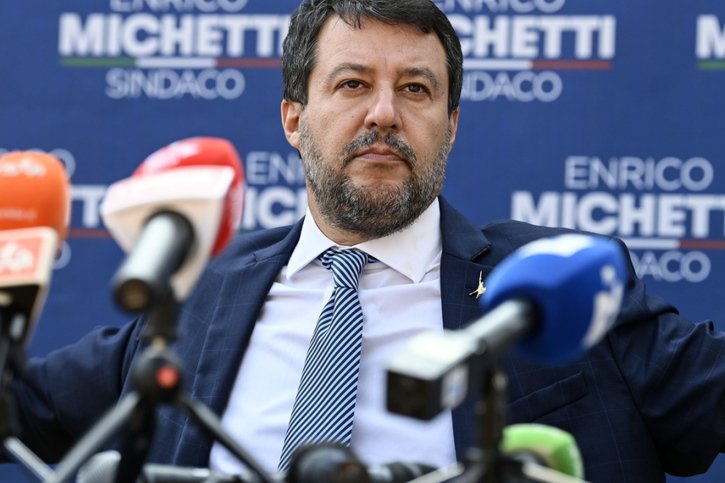 Matteo Salvini comparaît ce samedi. © KEYSTONE/EPA/RICCARDO ANTIMIANI