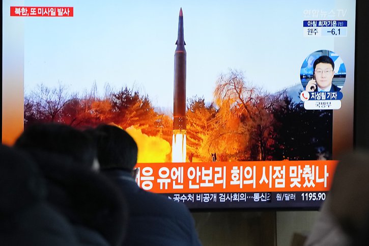 Selon la Corée du Sud, Pyongyang a tiré un missile balistique. © KEYSTONE/AP/Ahn Young-joon