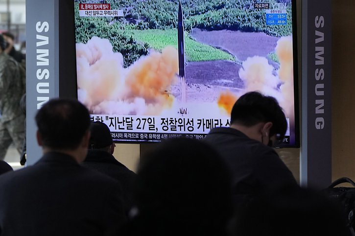 Pyongyang a effectué de nombreux tirs de missiles depuis le début de l'année (archives). © KEYSTONE/AP/Ahn Young-joon