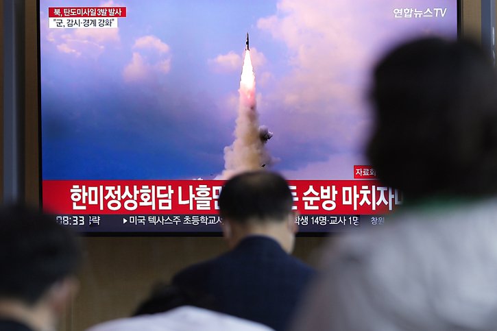 Le missile a été tiré en direction de la mer du Japon (archives). © KEYSTONE/AP/Lee Jin-man