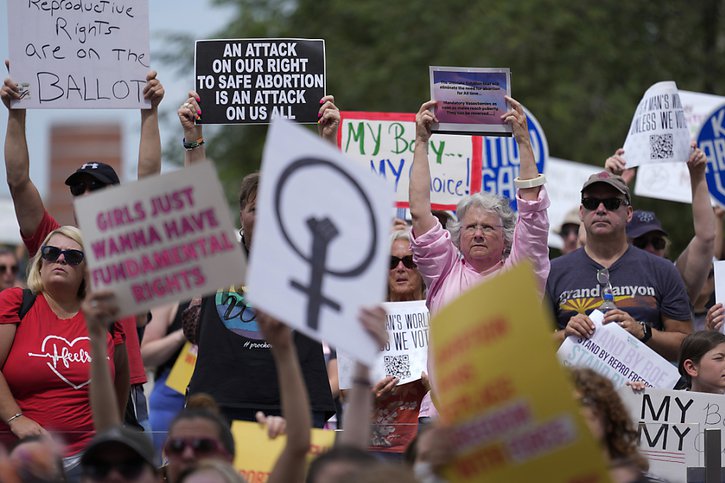 Des protestations étaient prévues dans tous les Etats-Unis, comme ici en Indiana. © KEYSTONE/AP/AJ Mast