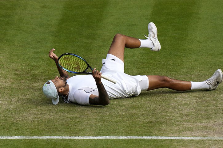Nick Kyrgios est en demi-finales de Wimbledon © KEYSTONE/AP/Alastair Grant