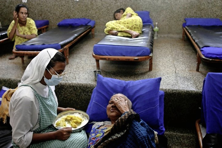 Mouroir des Missionnaires de la Charité à Calcutta, fondé en 1952 par Mère Teresa. Une expérience intense pour le routard qui décide de s’engager un temps auprès des plus pauvres.  © Keystone