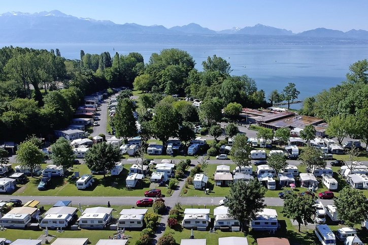 Propriétaire du camping de Vidy, la ville de Lausanne a des projets de modernisation dans les tiroirs. © Santi Terol/SP-Camping de Vidy