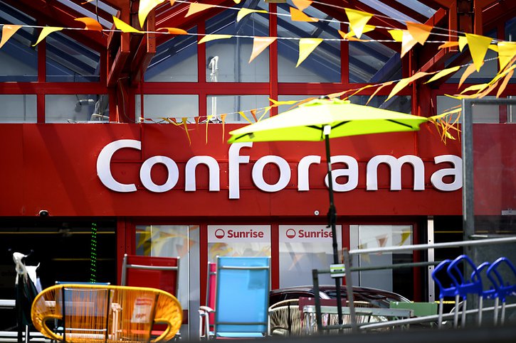 Le groupe Conforama est passé au Tribuanl lundi à Lausanne, accusé d'avoir pratiqué de fausses promotions. © KEYSTONE/LAURENT GILLIERON