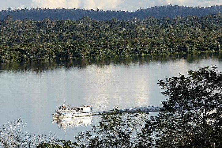 Le programme vise à lever jusqu'à un milliard d'euros d'investissements verts dans l'Amazonie brésilienne et guyanaise, a annoncé la présidence française. © KEYSTONE/AP/ANDRE PENNER