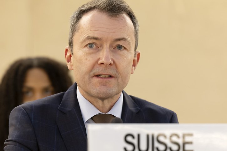 L'ambassadeur suisse à l'ONU à Genève Jürg Lauber a estimé que les termes utilisés par la rapporteuse spéciale de l'ONU n'étaient pas "appropriés" (archives). © KEYSTONE/SALVATORE DI NOLFI